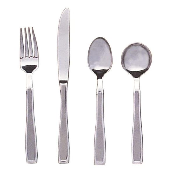 Fabrication Enterprises Fabrication Enterprises 61-0023 7.3 oz Straight Soup Spoon with Weighted Cutlery 61-0023 - main